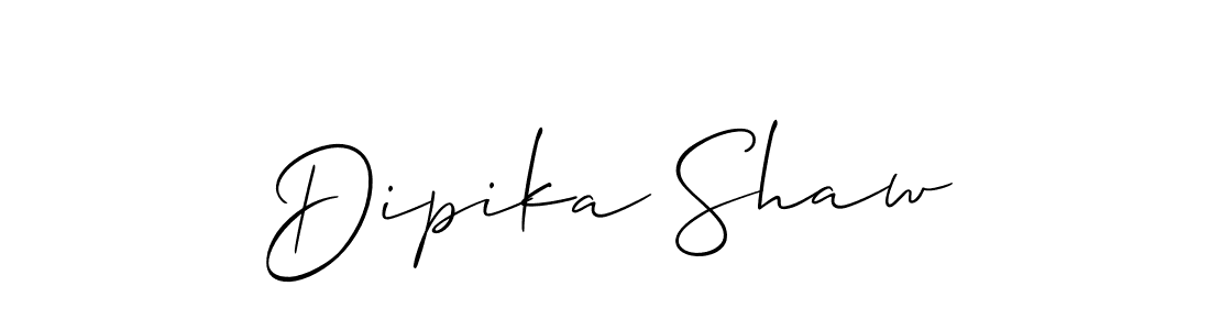 How to Draw Dipika Shaw signature style? Allison_Script is a latest design signature styles for name Dipika Shaw. Dipika Shaw signature style 2 images and pictures png
