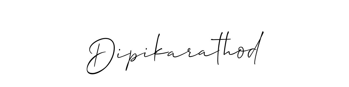 How to Draw Dipikarathod signature style? Allison_Script is a latest design signature styles for name Dipikarathod. Dipikarathod signature style 2 images and pictures png