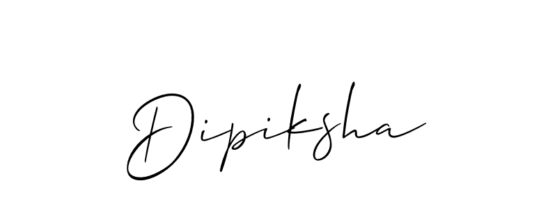 How to make Dipiksha name signature. Use Allison_Script style for creating short signs online. This is the latest handwritten sign. Dipiksha signature style 2 images and pictures png