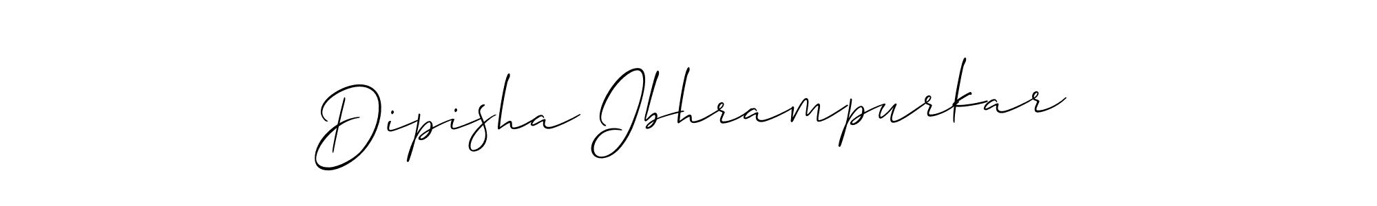 Similarly Allison_Script is the best handwritten signature design. Signature creator online .You can use it as an online autograph creator for name Dipisha Ibhrampurkar. Dipisha Ibhrampurkar signature style 2 images and pictures png