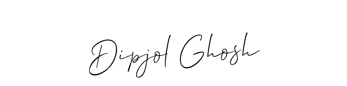 Dipjol Ghosh stylish signature style. Best Handwritten Sign (Allison_Script) for my name. Handwritten Signature Collection Ideas for my name Dipjol Ghosh. Dipjol Ghosh signature style 2 images and pictures png