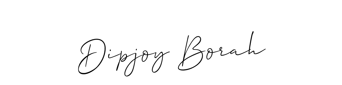 Allison_Script is a professional signature style that is perfect for those who want to add a touch of class to their signature. It is also a great choice for those who want to make their signature more unique. Get Dipjoy Borah name to fancy signature for free. Dipjoy Borah signature style 2 images and pictures png