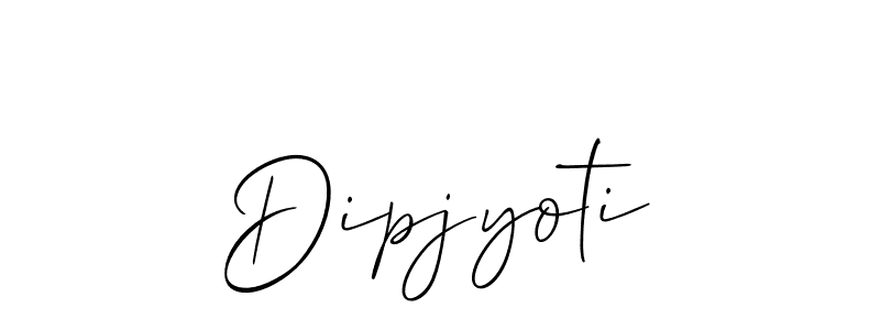 Design your own signature with our free online signature maker. With this signature software, you can create a handwritten (Allison_Script) signature for name Dipjyoti. Dipjyoti signature style 2 images and pictures png