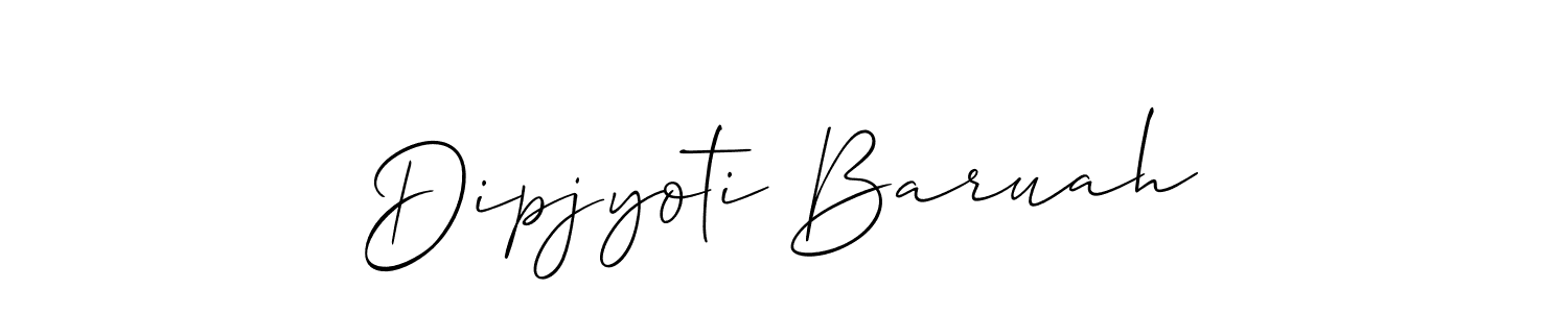 You should practise on your own different ways (Allison_Script) to write your name (Dipjyoti Baruah) in signature. don't let someone else do it for you. Dipjyoti Baruah signature style 2 images and pictures png