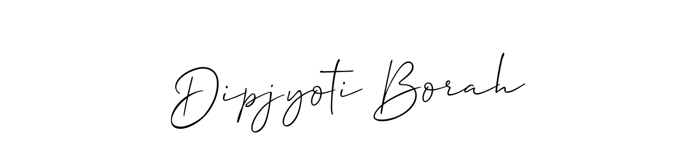 Also we have Dipjyoti Borah name is the best signature style. Create professional handwritten signature collection using Allison_Script autograph style. Dipjyoti Borah signature style 2 images and pictures png