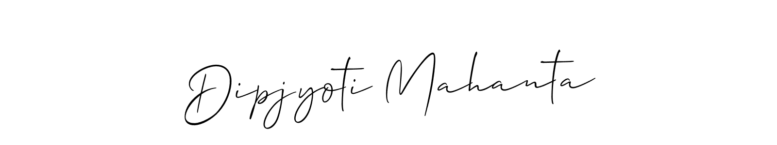 Design your own signature with our free online signature maker. With this signature software, you can create a handwritten (Allison_Script) signature for name Dipjyoti Mahanta. Dipjyoti Mahanta signature style 2 images and pictures png