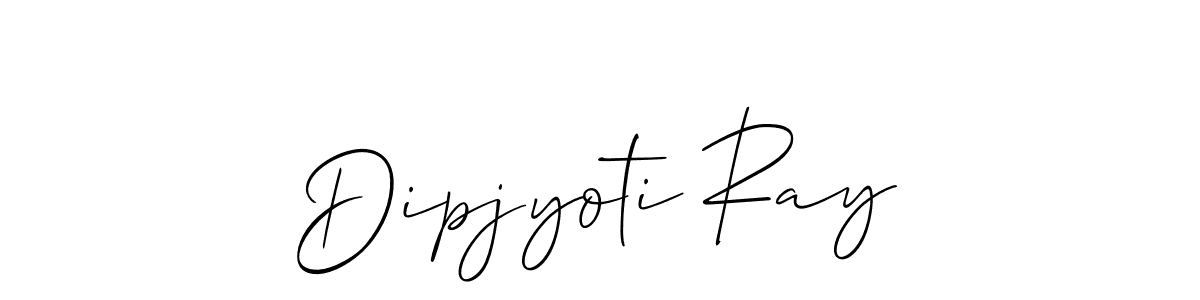 Make a beautiful signature design for name Dipjyoti Ray. With this signature (Allison_Script) style, you can create a handwritten signature for free. Dipjyoti Ray signature style 2 images and pictures png