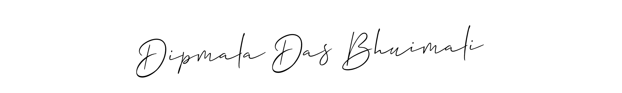 Allison_Script is a professional signature style that is perfect for those who want to add a touch of class to their signature. It is also a great choice for those who want to make their signature more unique. Get Dipmala Das Bhuimali name to fancy signature for free. Dipmala Das Bhuimali signature style 2 images and pictures png