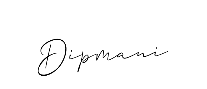 How to Draw Dipmani signature style? Allison_Script is a latest design signature styles for name Dipmani. Dipmani signature style 2 images and pictures png