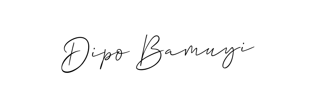 It looks lik you need a new signature style for name Dipo Bamuyi. Design unique handwritten (Allison_Script) signature with our free signature maker in just a few clicks. Dipo Bamuyi signature style 2 images and pictures png