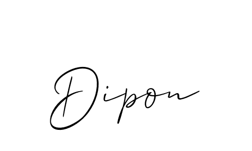 You should practise on your own different ways (Allison_Script) to write your name (Dipon) in signature. don't let someone else do it for you. Dipon signature style 2 images and pictures png