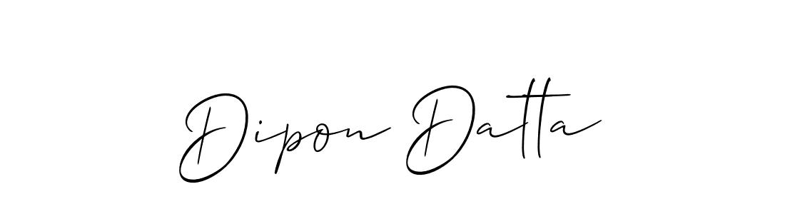 How to Draw Dipon Datta signature style? Allison_Script is a latest design signature styles for name Dipon Datta. Dipon Datta signature style 2 images and pictures png