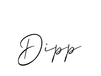 Similarly Allison_Script is the best handwritten signature design. Signature creator online .You can use it as an online autograph creator for name Dipp. Dipp signature style 2 images and pictures png