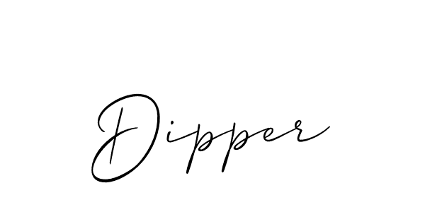 Allison_Script is a professional signature style that is perfect for those who want to add a touch of class to their signature. It is also a great choice for those who want to make their signature more unique. Get Dipper name to fancy signature for free. Dipper signature style 2 images and pictures png