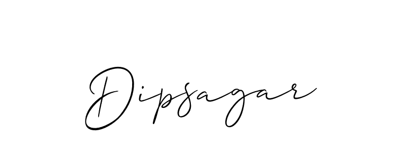 How to Draw Dipsagar signature style? Allison_Script is a latest design signature styles for name Dipsagar. Dipsagar signature style 2 images and pictures png