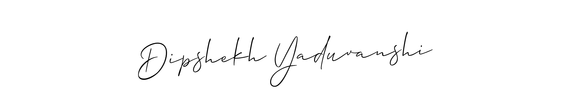Dipshekh Yaduvanshi stylish signature style. Best Handwritten Sign (Allison_Script) for my name. Handwritten Signature Collection Ideas for my name Dipshekh Yaduvanshi. Dipshekh Yaduvanshi signature style 2 images and pictures png