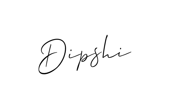 Also we have Dipshi name is the best signature style. Create professional handwritten signature collection using Allison_Script autograph style. Dipshi signature style 2 images and pictures png