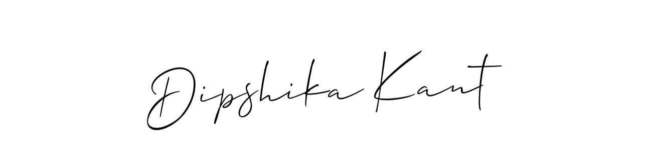 How to make Dipshika Kant signature? Allison_Script is a professional autograph style. Create handwritten signature for Dipshika Kant name. Dipshika Kant signature style 2 images and pictures png