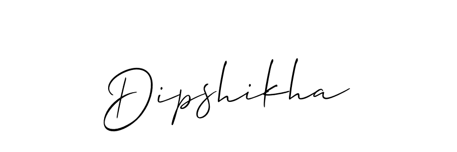 Design your own signature with our free online signature maker. With this signature software, you can create a handwritten (Allison_Script) signature for name Dipshikha. Dipshikha signature style 2 images and pictures png