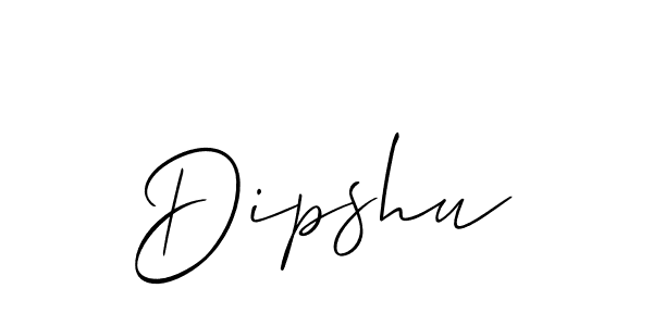 Also we have Dipshu name is the best signature style. Create professional handwritten signature collection using Allison_Script autograph style. Dipshu signature style 2 images and pictures png