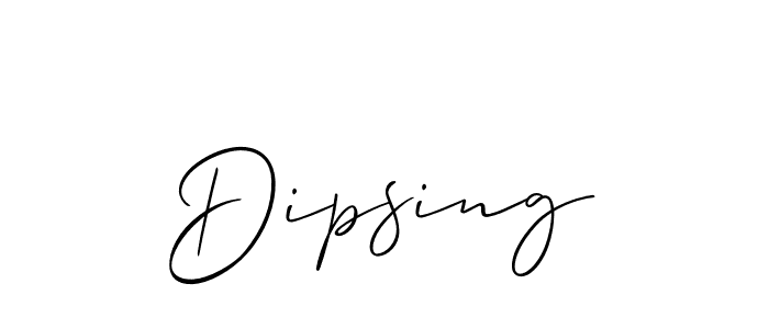 Make a beautiful signature design for name Dipsing. Use this online signature maker to create a handwritten signature for free. Dipsing signature style 2 images and pictures png