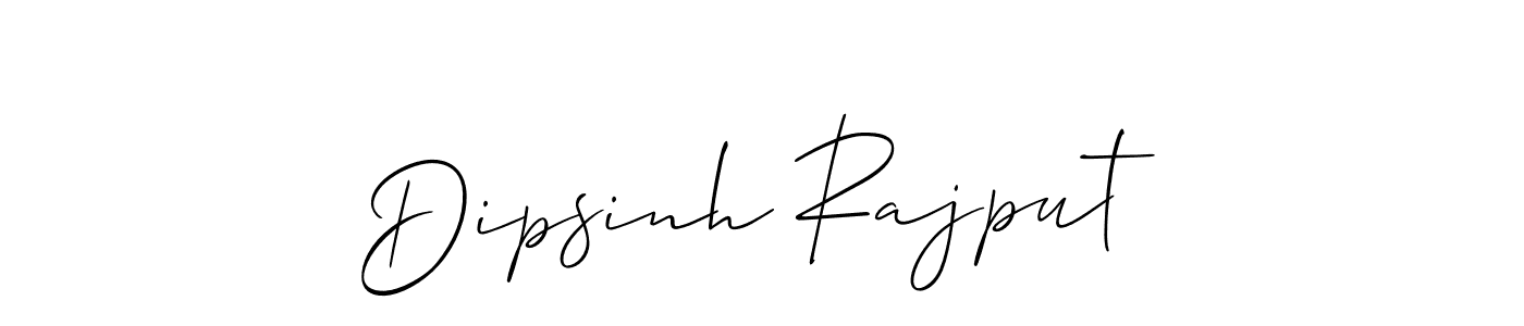 How to make Dipsinh Rajput signature? Allison_Script is a professional autograph style. Create handwritten signature for Dipsinh Rajput name. Dipsinh Rajput signature style 2 images and pictures png