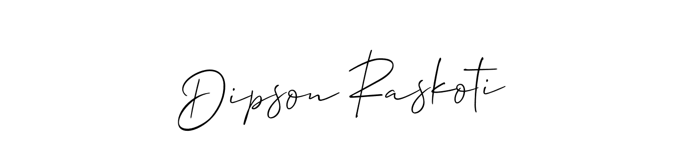 Also we have Dipson Raskoti name is the best signature style. Create professional handwritten signature collection using Allison_Script autograph style. Dipson Raskoti signature style 2 images and pictures png