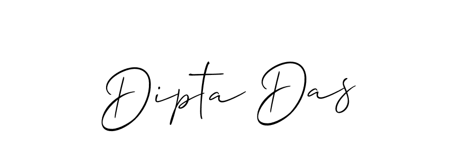 Use a signature maker to create a handwritten signature online. With this signature software, you can design (Allison_Script) your own signature for name Dipta Das. Dipta Das signature style 2 images and pictures png