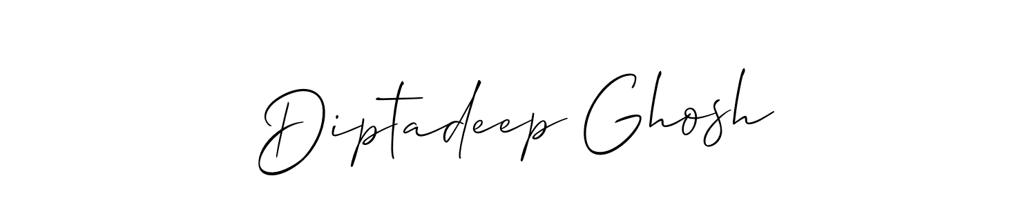 Allison_Script is a professional signature style that is perfect for those who want to add a touch of class to their signature. It is also a great choice for those who want to make their signature more unique. Get Diptadeep Ghosh name to fancy signature for free. Diptadeep Ghosh signature style 2 images and pictures png