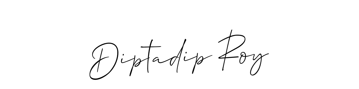 How to make Diptadip Roy signature? Allison_Script is a professional autograph style. Create handwritten signature for Diptadip Roy name. Diptadip Roy signature style 2 images and pictures png
