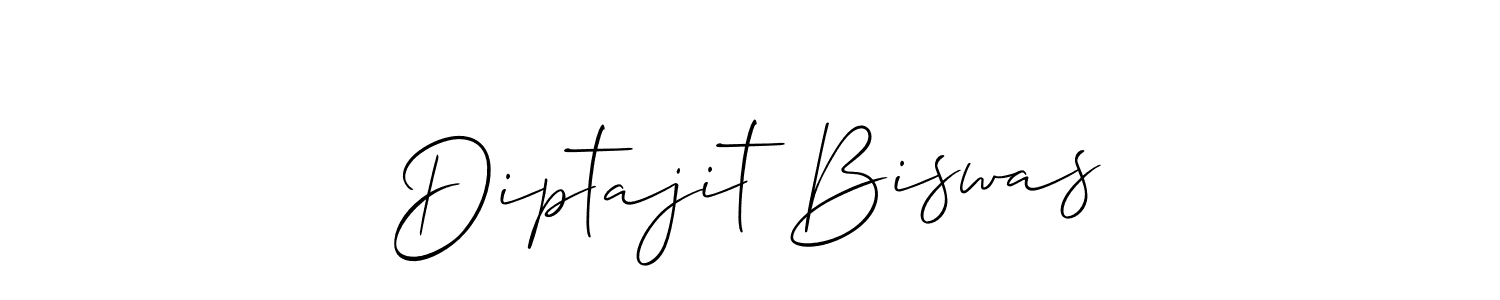 Allison_Script is a professional signature style that is perfect for those who want to add a touch of class to their signature. It is also a great choice for those who want to make their signature more unique. Get Diptajit Biswas name to fancy signature for free. Diptajit Biswas signature style 2 images and pictures png