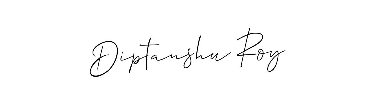 Design your own signature with our free online signature maker. With this signature software, you can create a handwritten (Allison_Script) signature for name Diptanshu Roy. Diptanshu Roy signature style 2 images and pictures png