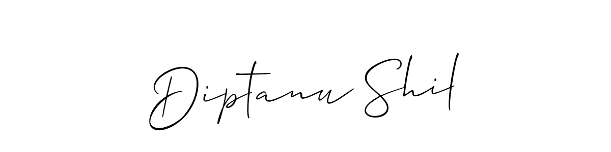 How to make Diptanu Shil signature? Allison_Script is a professional autograph style. Create handwritten signature for Diptanu Shil name. Diptanu Shil signature style 2 images and pictures png