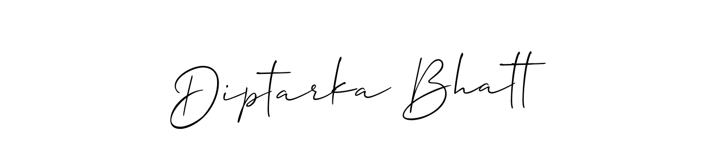 This is the best signature style for the Diptarka Bhatt name. Also you like these signature font (Allison_Script). Mix name signature. Diptarka Bhatt signature style 2 images and pictures png