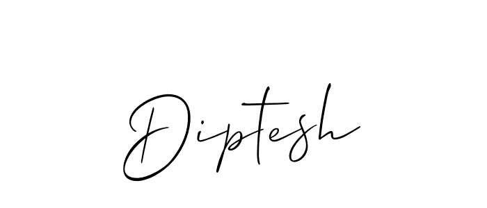 Allison_Script is a professional signature style that is perfect for those who want to add a touch of class to their signature. It is also a great choice for those who want to make their signature more unique. Get Diptesh name to fancy signature for free. Diptesh signature style 2 images and pictures png