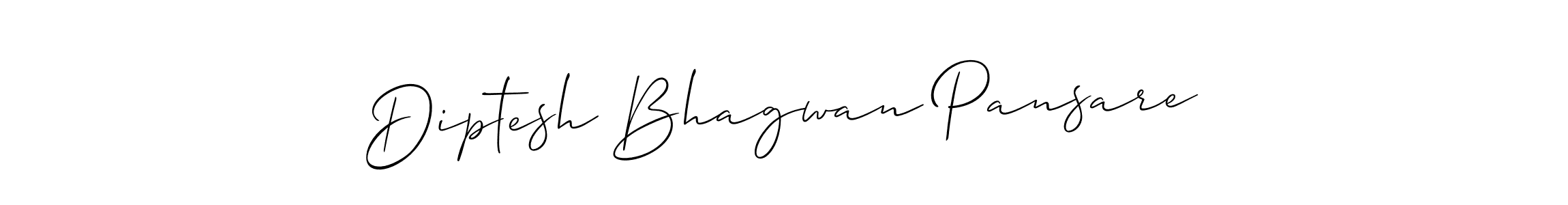 Also we have Diptesh Bhagwan Pansare name is the best signature style. Create professional handwritten signature collection using Allison_Script autograph style. Diptesh Bhagwan Pansare signature style 2 images and pictures png