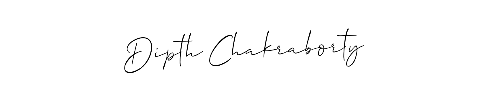Also we have Dipth Chakraborty name is the best signature style. Create professional handwritten signature collection using Allison_Script autograph style. Dipth Chakraborty signature style 2 images and pictures png