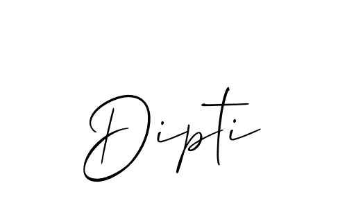 Dipti stylish signature style. Best Handwritten Sign (Allison_Script) for my name. Handwritten Signature Collection Ideas for my name Dipti. Dipti signature style 2 images and pictures png