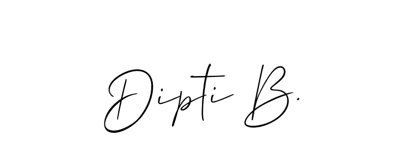 You can use this online signature creator to create a handwritten signature for the name Dipti B.. This is the best online autograph maker. Dipti B. signature style 2 images and pictures png