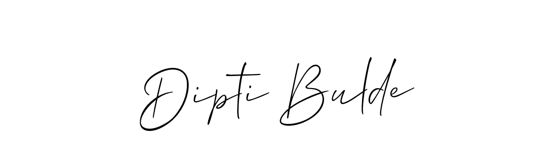 How to make Dipti Bulde signature? Allison_Script is a professional autograph style. Create handwritten signature for Dipti Bulde name. Dipti Bulde signature style 2 images and pictures png