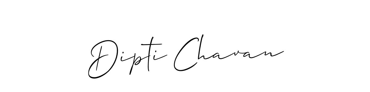 Allison_Script is a professional signature style that is perfect for those who want to add a touch of class to their signature. It is also a great choice for those who want to make their signature more unique. Get Dipti Chavan name to fancy signature for free. Dipti Chavan signature style 2 images and pictures png