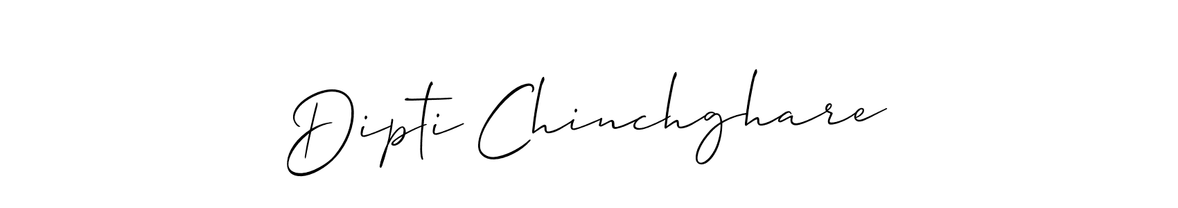 Create a beautiful signature design for name Dipti Chinchghare. With this signature (Allison_Script) fonts, you can make a handwritten signature for free. Dipti Chinchghare signature style 2 images and pictures png