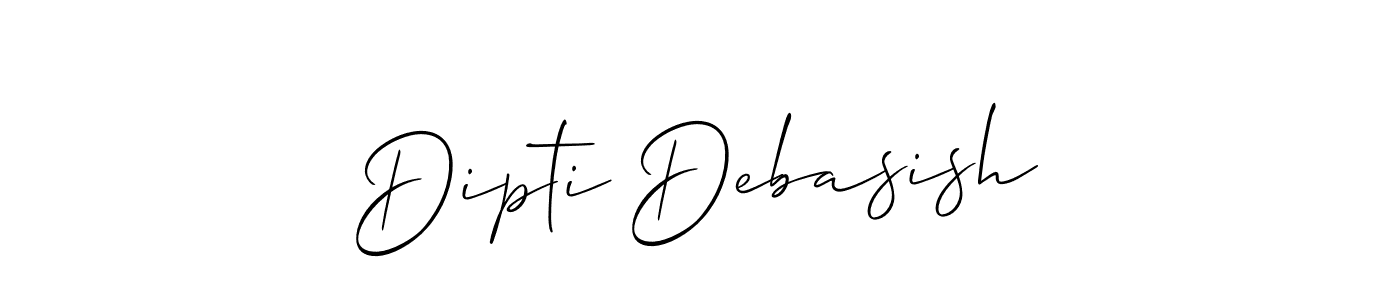 You should practise on your own different ways (Allison_Script) to write your name (Dipti Debasish) in signature. don't let someone else do it for you. Dipti Debasish signature style 2 images and pictures png