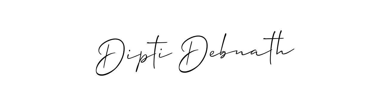 Also You can easily find your signature by using the search form. We will create Dipti Debnath name handwritten signature images for you free of cost using Allison_Script sign style. Dipti Debnath signature style 2 images and pictures png