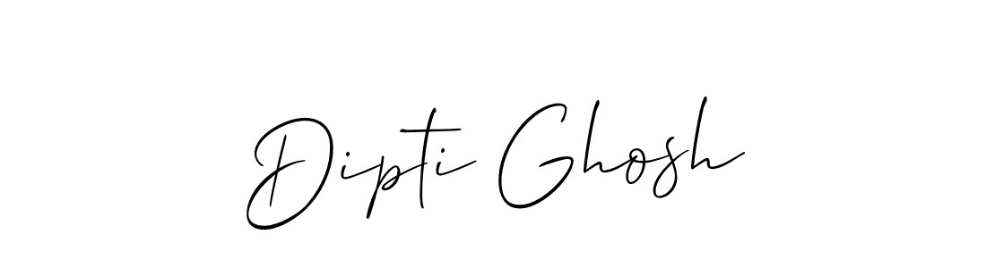 Make a beautiful signature design for name Dipti Ghosh. With this signature (Allison_Script) style, you can create a handwritten signature for free. Dipti Ghosh signature style 2 images and pictures png