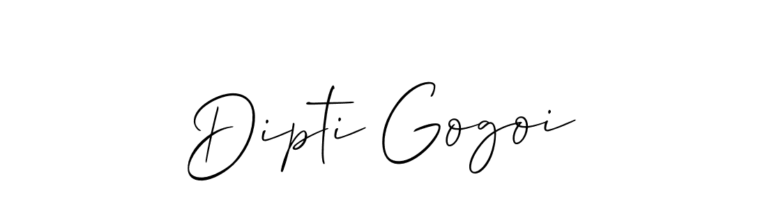 Design your own signature with our free online signature maker. With this signature software, you can create a handwritten (Allison_Script) signature for name Dipti Gogoi. Dipti Gogoi signature style 2 images and pictures png