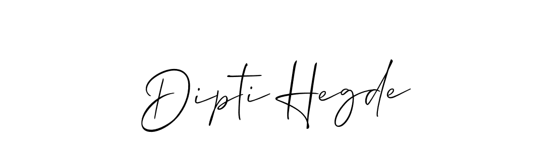 Create a beautiful signature design for name Dipti Hegde. With this signature (Allison_Script) fonts, you can make a handwritten signature for free. Dipti Hegde signature style 2 images and pictures png