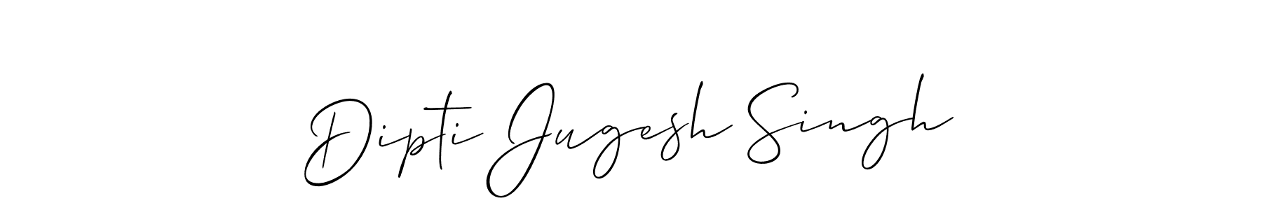 It looks lik you need a new signature style for name Dipti Jugesh Singh. Design unique handwritten (Allison_Script) signature with our free signature maker in just a few clicks. Dipti Jugesh Singh signature style 2 images and pictures png