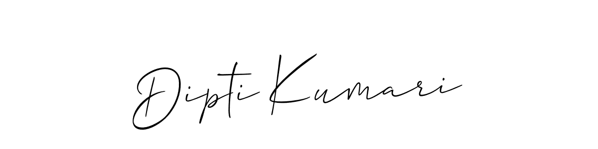 Similarly Allison_Script is the best handwritten signature design. Signature creator online .You can use it as an online autograph creator for name Dipti Kumari. Dipti Kumari signature style 2 images and pictures png