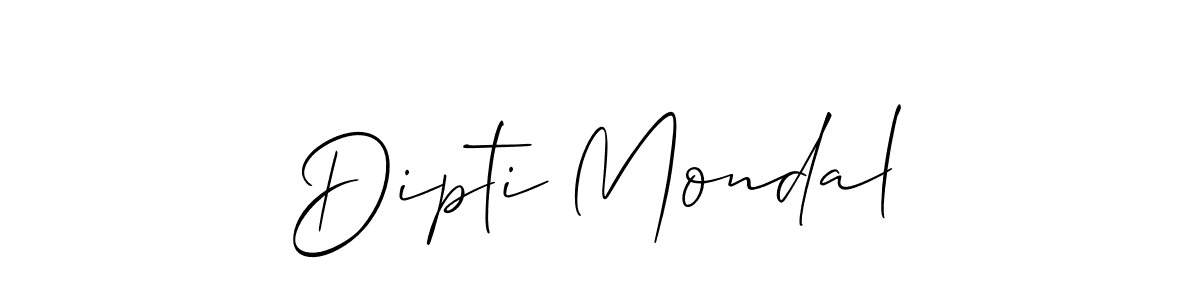 Dipti Mondal stylish signature style. Best Handwritten Sign (Allison_Script) for my name. Handwritten Signature Collection Ideas for my name Dipti Mondal. Dipti Mondal signature style 2 images and pictures png